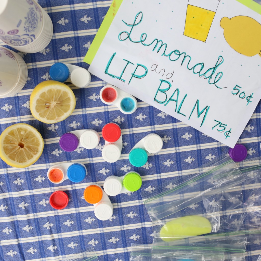 Lemonade Stand Lip Balm (from Outdoor Science Lab for Kids- Quarry Books 2016)
